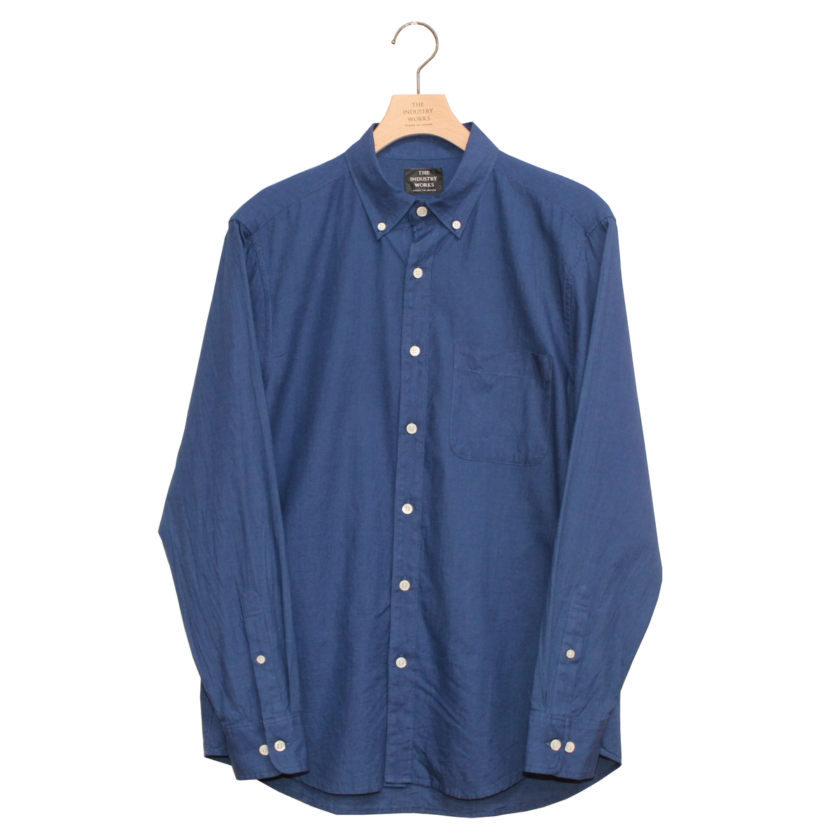 BLUE BLUE JAPAN インディゴ ボタンダウンシャツ ネクタイ付き BLUE BLUE JAPAN インディゴ ボタンダウンシャツ ネクタイ付き