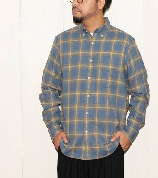 No.046-050 COMFORTABLE CHECK FLANNEL B/D SHIRT