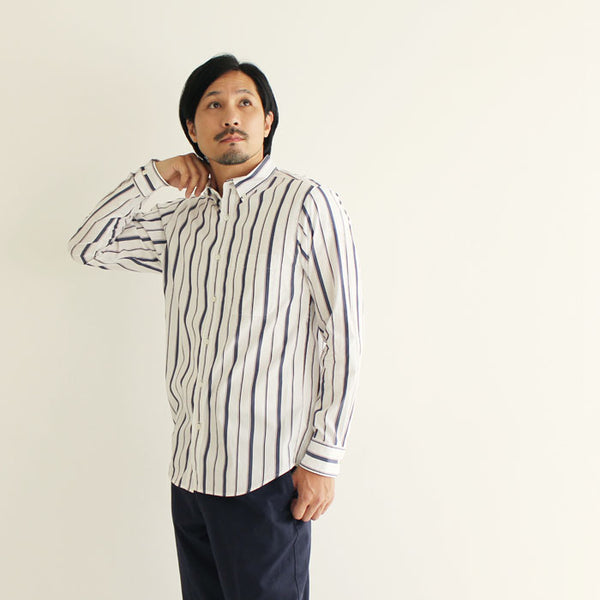 No.122-123 MULTI STRIPE BUTTON DOWN SHIRT