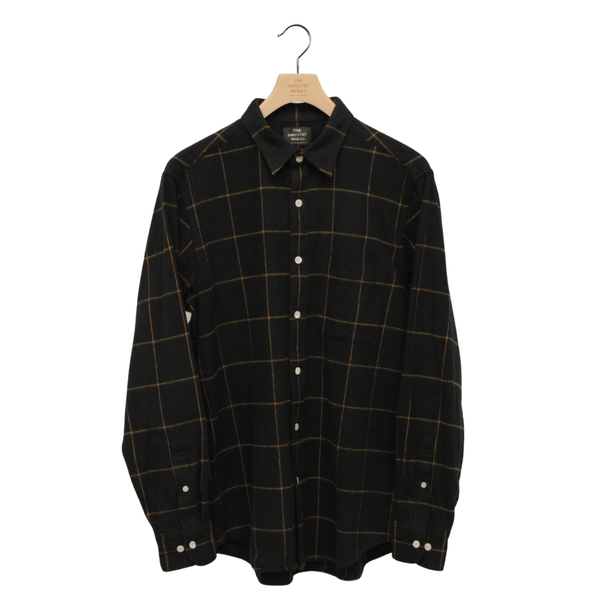 NEW☆No.255-256 SHAGGY BRUSHED MELANGE FLANNEL REGULAR COLLAR SHIRT