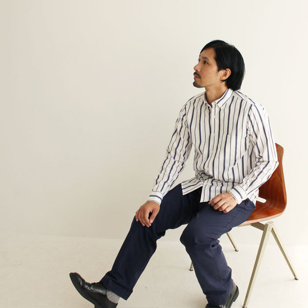 No.122-123 MULTI STRIPE BUTTON DOWN SHIRT
