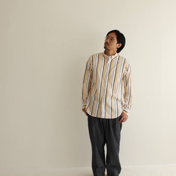 No.122-123 MULTI STRIPE BUTTON DOWN SHIRT