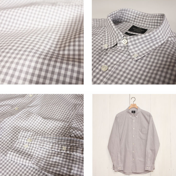 No.071-085 BUTTON DOWN GINGHAM SHIRT