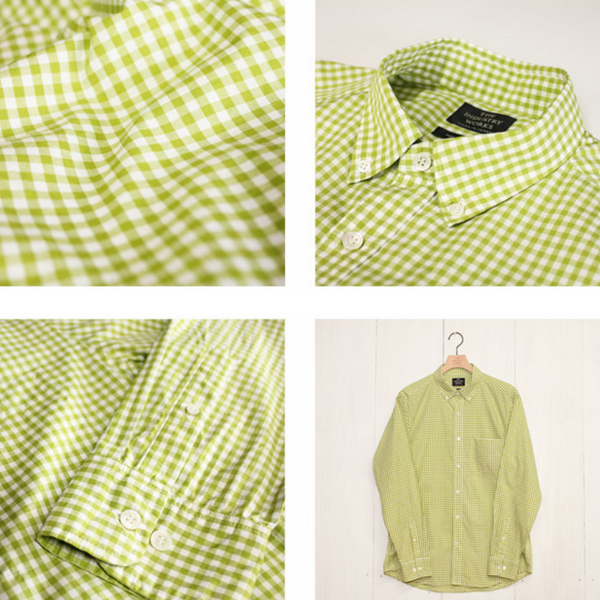 No.071-085 BUTTON DOWN GINGHAM SHIRT