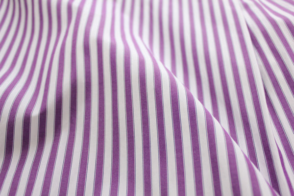 No.138 BAND COLLAR STRIPE SHIRT