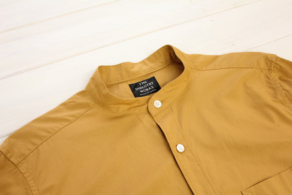 No.142-145 BAND COLLAR SUPIMA COTTON TYPEWRITER CLOTH SHIRT