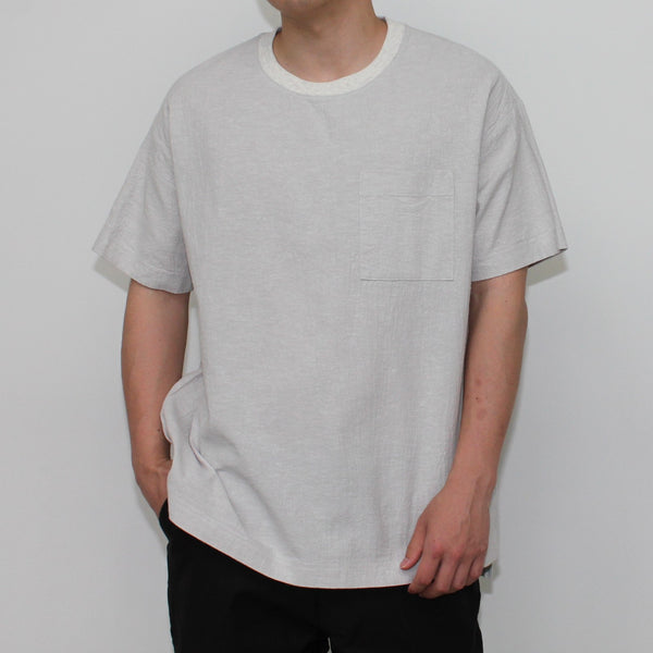 NEW☆No.241-243 COTTON-LINEN RIBBED SHIRT
