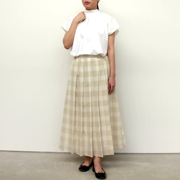 NEW☆No.W042 TUCKED SHEER SKIRT