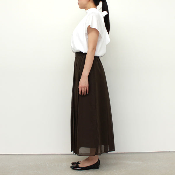 NEW☆No.W042 TUCKED SHEER SKIRT