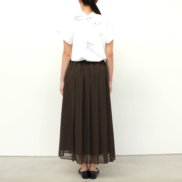 NEW☆No.W042 TUCKED SHEER SKIRT