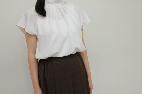 NEW☆No.W042 TUCKED SHEER SKIRT