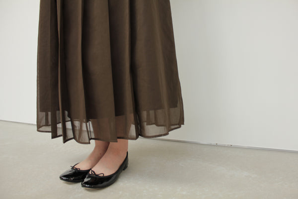 NEW☆No.W042 TUCKED SHEER SKIRT