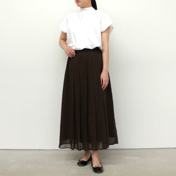 NEW☆No.W042 TUCKED SHEER SKIRT