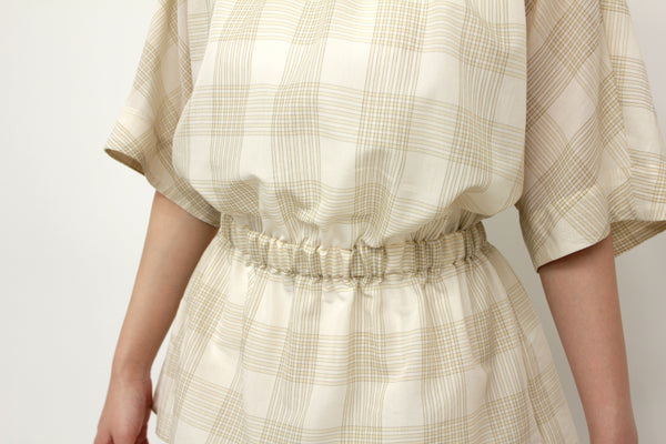 NEW☆No.W041 SHEER PEPLUM GATHERED BLOUSE