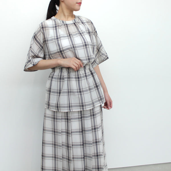 NEW☆No.W042 TUCKED SHEER SKIRT