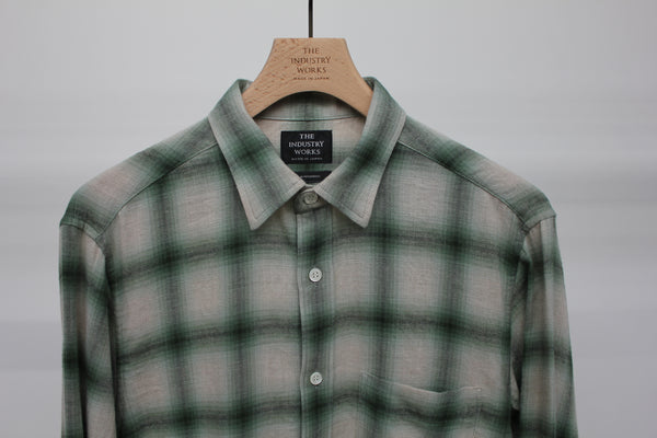 NEW☆No.259-260 COTTON WOOL FLANNEL REGULAR COLLAR SHIRT