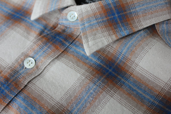 NEW☆No.252-253 オーガニックコットンフランネル レギュラーカラーシャツ