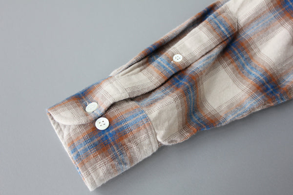 NEW☆No.252-253 オーガニックコットンフランネル レギュラーカラーシャツ