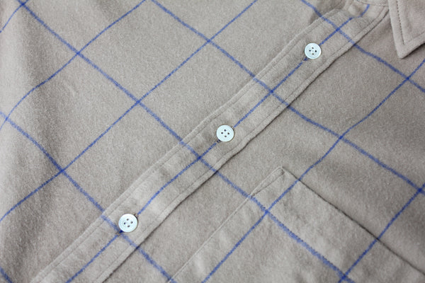NEW☆No.255-256 SHAGGY BRUSHED MELANGE FLANNEL REGULAR COLLAR SHIRT