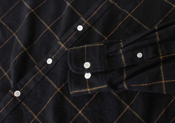 NEW☆No.255-256 SHAGGY BRUSHED MELANGE FLANNEL REGULAR COLLAR SHIRT