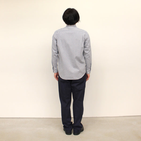 No.186 コンフォータブルチェックパターン フランネル ボタンダウンシャツ