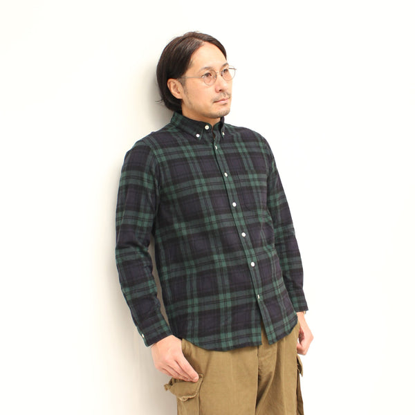 No.187-188 COMFORTABLE CHECK FLANNEL B/D SHIRT