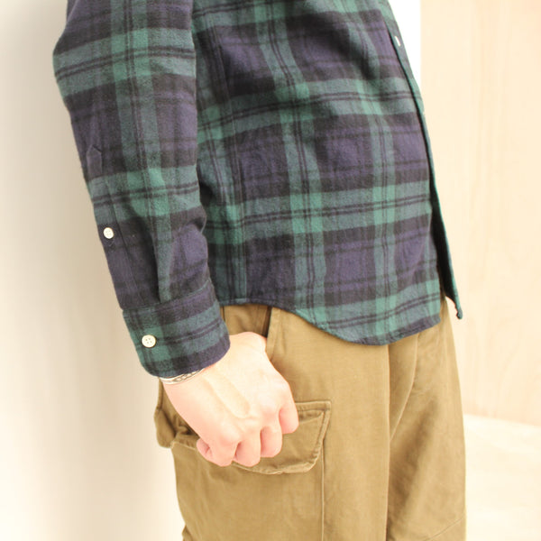 No.187-188 COMFORTABLE CHECK FLANNEL B/D SHIRT