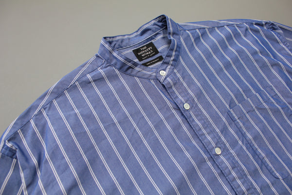 NEW☆No.302 COOLMAX® BAND COLLAR SHORT-SLEEVE BIG SHIRT