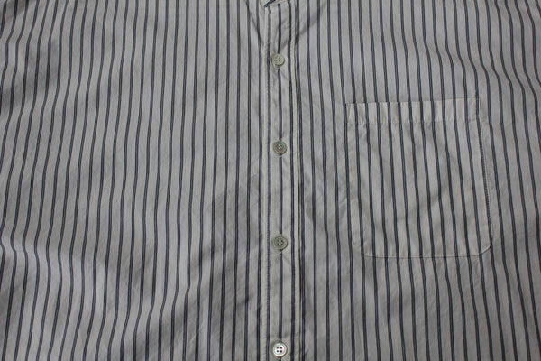 NEW☆No.303 GOZA COTTON BAND COLLAR SHORT-SLEEVE BIG SHIRT