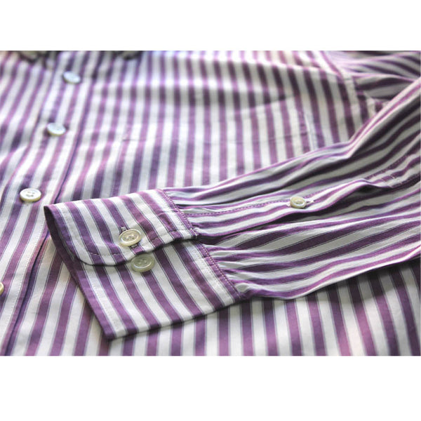 No.021 BUTTON DOWN STRIPE SHIRT