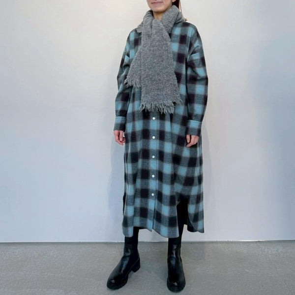 NEW☆No.W049 FLANNEL SHIRT DRESS