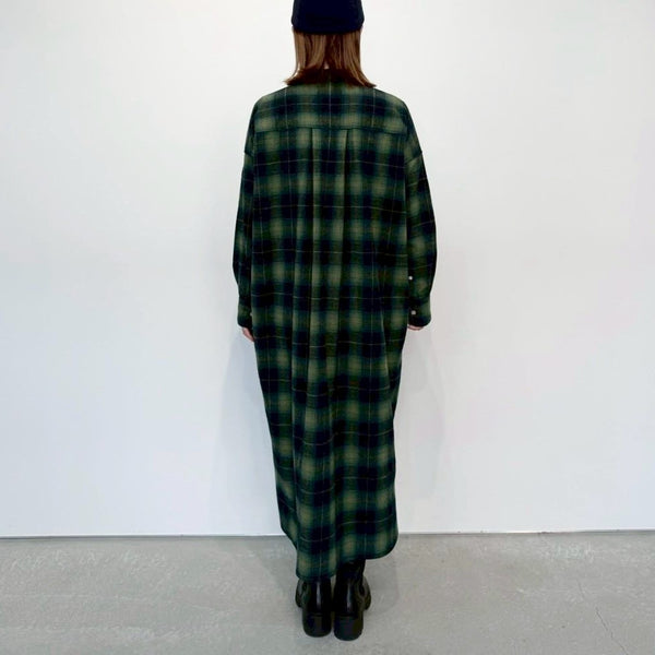 NEW☆No.W049 FLANNEL SHIRT DRESS