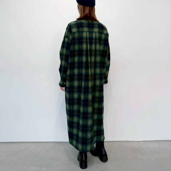 NEW☆No.W049 FLANNEL SHIRT DRESS