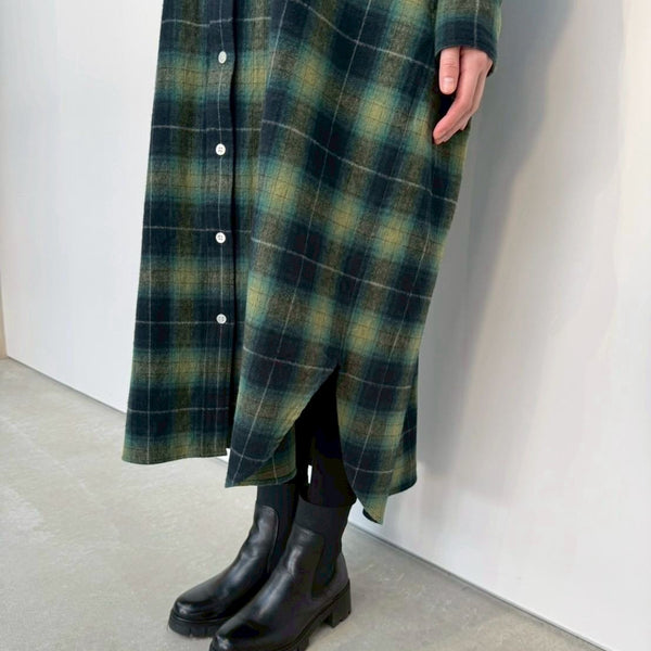 NEW☆No.W049 FLANNEL SHIRT DRESS
