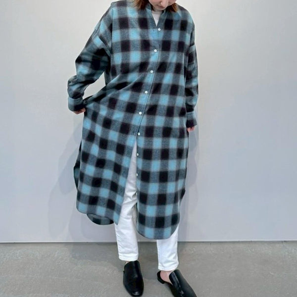NEW☆No.W049 FLANNEL SHIRT DRESS