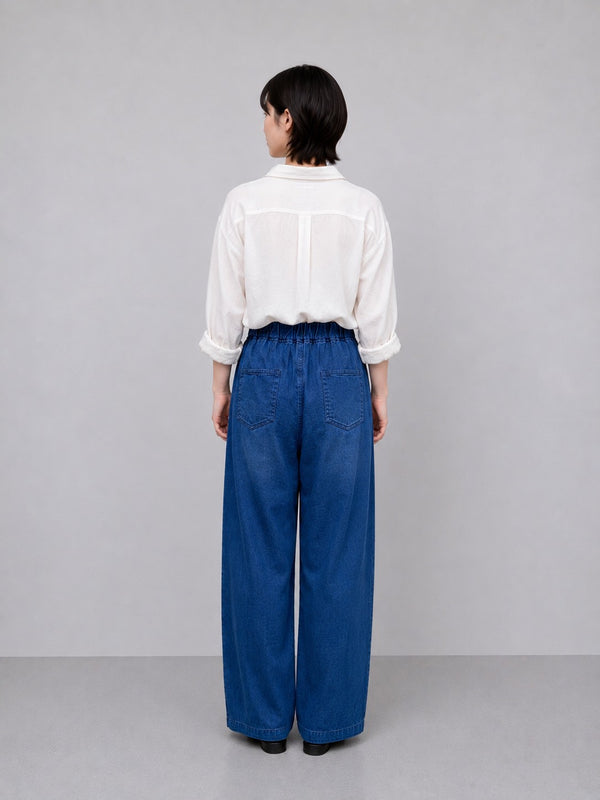 NEW☆No.W051 レーヨンブレンド ワイドパンツ