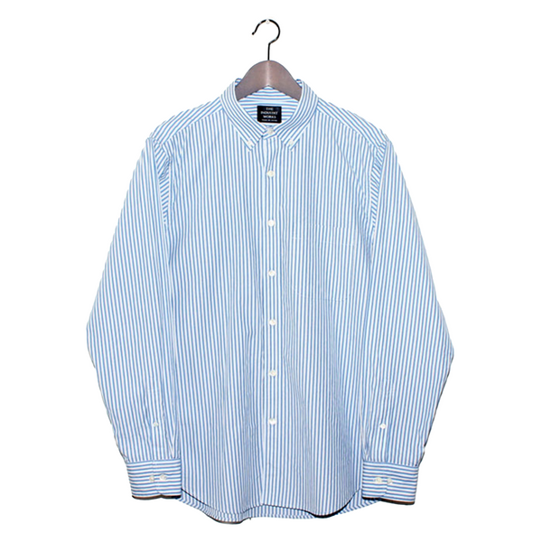 No.004 BUTTON DOWN TRIPLE STRIPE SHIRT