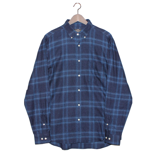 No.046-050 COMFORTABLE CHECK FLANNEL B/D SHIRT