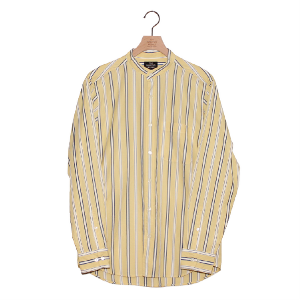 No.137 BAND COLLAR STRIPE SHIRT