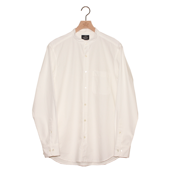 No.142-145 BAND COLLAR SUPIMA COTTON TYPEWRITER CLOTH SHIRT