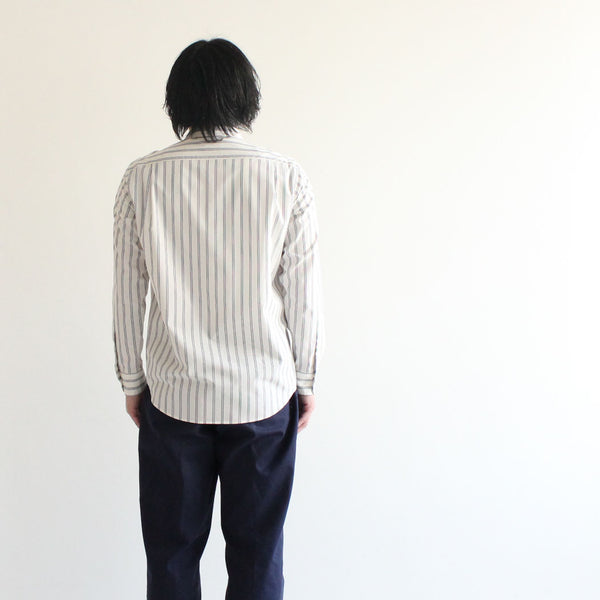 No.161 STRIPE REGULAR COLLAR SHIRT