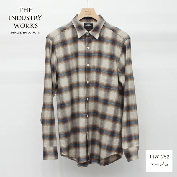 NEW☆No.252-253 オーガニックコットンフランネル レギュラーカラーシャツ