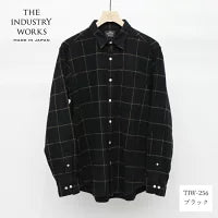 NEW☆No.255-256 SHAGGY BRUSHED MELANGE FLANNEL REGULAR COLLAR SHIRT