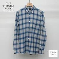 NEW☆No.259-260 COTTON WOOL FLANNEL REGULAR COLLAR SHIRT