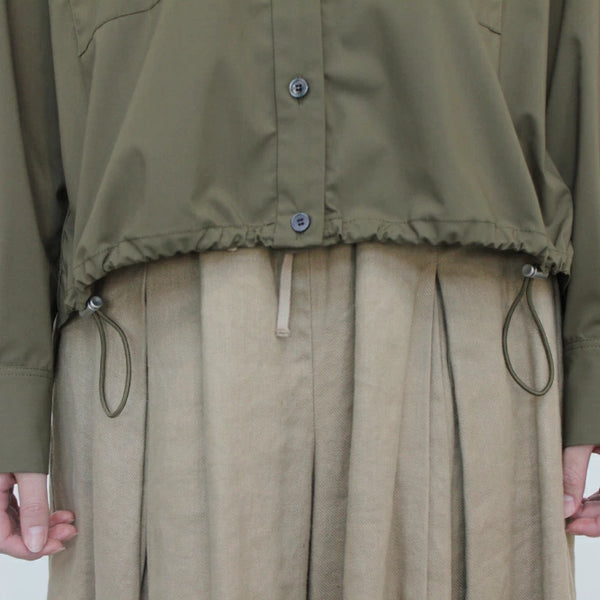 No.W035 DRAWSTRING RELAX FIT SHIRT