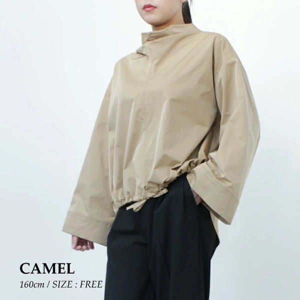 NEW☆No.W046 MINIMAL HIGH-NECK BLOUSE
